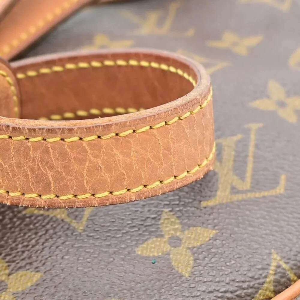 LOUIS VUITTON Jeune Fille GM Shoulder Bag Monogram Leather Brown M51225 33YE563